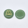 Natural Green Aventurine Cabochons G-T122-37G-2