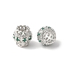 Brass Micro Pave Cubic Zirconia European Beads KK-U067-08P-02-1
