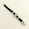 PU Leather Snap Bracelet Making X-BJEW-R282-03-3