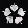 Natural Quartz Crystal Pendants G-N361-01P-05-1