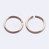 925 Sterling Silver Open Jump Rings STER-F036-02RG-1x8mm-2