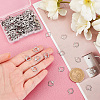 200Pcs 304 Stainless Steel Open Charms STAS-DC0005-92-2