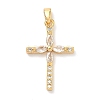 Brass Micro Pave Cubic Zirconia Pendants KK-A281-26E-G-1