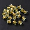 Handmade Gold Foil Lampwork Glass Beads X1-LAMP-G158-02B-2