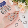 SUNNYCLUE 30Pcs Alloy Pendant Cabochon Settings FIND-SC0009-22-3