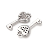 Brass Micro Pave Cubic Zirconia Pendants ZIRC-L105-05A-P-2