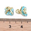 Brass Micro Pave Cubic Zirconia Charms KK-C051-14G-06-3