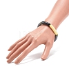 Imitation Jade Acrylic Curved Tube Beaded Stretch Bracelet for Women BJEW-JB08436-03-3