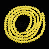 Imitate Austrian Crystal Frosted Glass Beads Strands EGLA-A039-T2mm-MD21-3