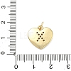 Brass Micro Pave Clear Cubic Zirconia Pendants KK-D229-01G-24-3