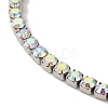 304 Stainless Steel Rhinestone Cup Chain Bracelets BJEW-S002-01F-2