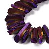 Natural Quartz Crystal Points Beads Strands G-K181-B18-3