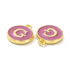 Golden Plated Alloy Enamel Charms ENAM-XCP0001-13G-3