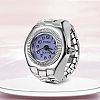 201 Stainless Steel Stretch Watchband Finger Ring Watches WACH-G018-03P-06-1