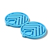 DIY Hollow-out Flat Round Pendant Silicone Molds DIY-I099-37-4