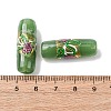 Handmade Foil Glass Beads LAMP-K039-36-5