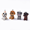 Resin Puppy Pendants X-RESI-T028-02-1