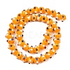 Handmade Bumpy Lampwork Beads Strands LA-CBA05D6-01-05-4