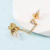 304 Stainless Steel Heart Stud Earring & Hoop Earring Sets EJEW-K268-93G-01-1-3