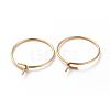316 Surgical Stainless Steel Hoop Earring Findings STAS-J025-01H-G02-2