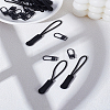 24Pcs 2 Styles Iron Replacement Zipper Sliders & Plastic Zipper Puller Set FIND-LP0003-78-1