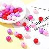 35Pcs Food Grade Eco-Friendly Silicone Focal Beads SIL-FS0001-22D-8