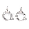 Non-Tarnish 304 Stainless Steel Spring Ring Clasps STAS-F224-02P-C-2