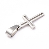 Anti-Tarnish 304 Stainless Steel Pendants STAS-H453-03P-2