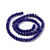 Electroplate Opaque Solid Color Glass Beads Strands EGLA-A044-P4mm-L07-2