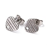 Non-Tarnish 304 Stainless Steel Stud Earring Findings STAS-I183-03A-P-2