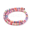 Handmade Polymer Clay Bead Spacers X-CLAY-R067-8.0mm-M1-3