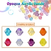 1160Pcs 8 Colors Transparent Acrylic Beads MACR-YW0001-86-2