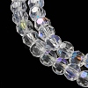 Electroplate Transparent Glass Beads Strands LS-EGLA-A035-T3mm-L19-3
