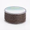 Eco-Friendly Braided Leather Cord OCOR-L035-3mm-E05-1