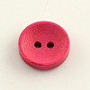 2-Hole Dyed Wooden Buttons X-BUTT-R031-036-2