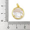 Rack Plating Brass Micro Pave Cubic Zirconia Pendants KK-G513-84G-3