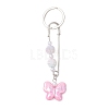 Acrylic Butterfly with Round Bead Keychains KEYC-JKC01438-3