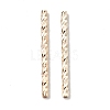 Rack Plating Brass Straight Tube Beads LS-KK-WH0061-03C-G-2