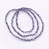 1 Strand Electroplate Glass Beads Strands X-EGLA-J026-3mm-F21-2