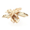 Flower Alloy Adjustable Rings for Women RJEW-B108-01KCG-5