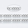 Tarnish Resistant 304 Stainless Steel Curb Chains CHS-S001-09A-P-2