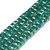 Electroplate Glass Beads Strands EGLA-R030-6x6mm-11-1