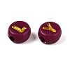 Plating Acrylic Beads PACR-T017-02B-3