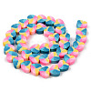 Handmade Polymer Clay Beads Strands CLAY-N008-002D-2