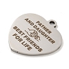 Non-Tarnish 201 Stainless Steel Pendants STAS-L079-25P-01-2