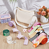 9Pcs 9 Colors Rhombus Vintage Jacquard Polyester Ribbon OCOR-PH0007-44-4