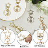 18Pcs 3 Style Alloy Keychain Clasps KEYC-SP0001-49D-5