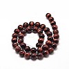 Natural Red Tiger Eye Round Bead Strands G-G735-11-6mm-2