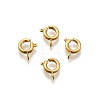 Eco-friendly Brass Spring Ring Clasps KK-D082-01F-G-1