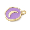 Brass Enamel Pendants KK-P293-11G-01-2